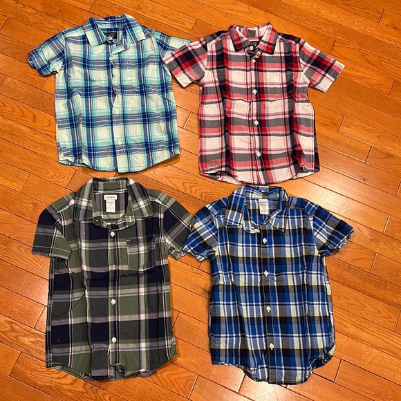 Boys plaid shirts size 5T - Picture 1 of 10